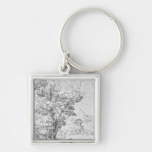Wooded landscape keychain
