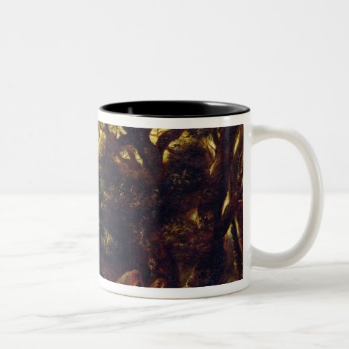 Wooded Landscape with Hagar and the Angel Two_Tone Coffee Mug
