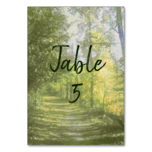 Wooded Path table Number