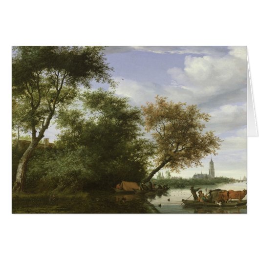 Wooded river landscape cards (Front Horizontal)