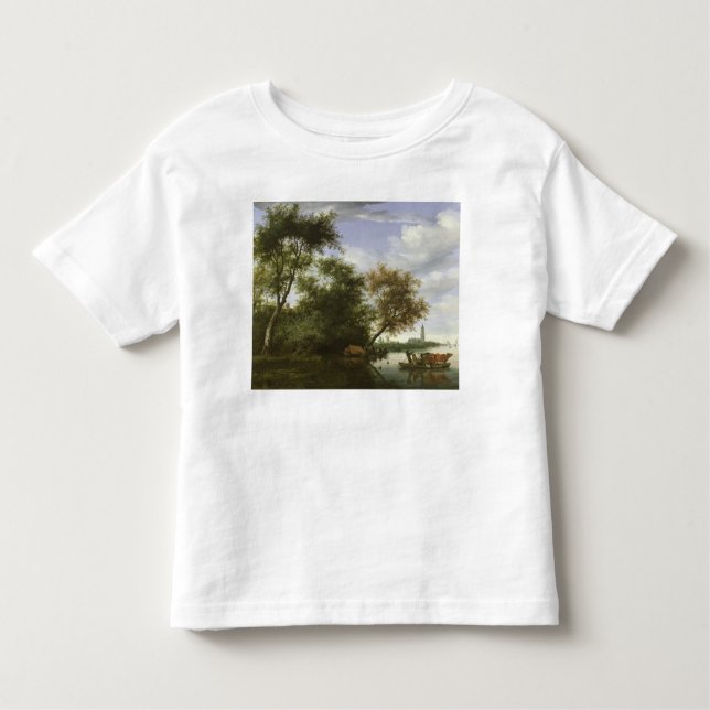 Wooded river landscape toddler t-shirt (Front)