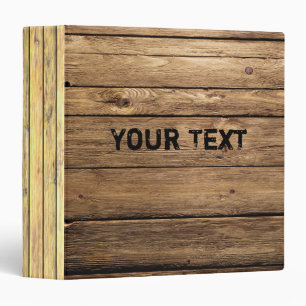 Wooden 3 Ring Binder