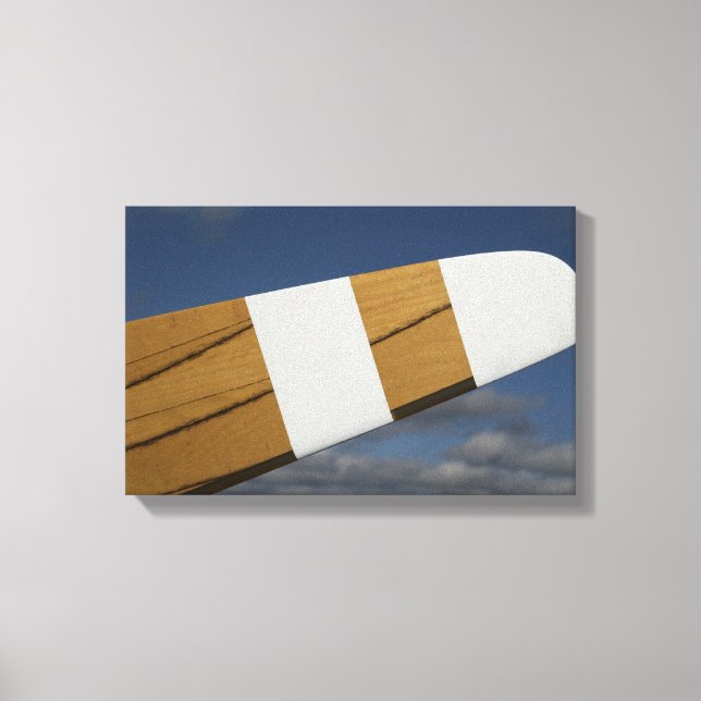 Wooden Airplane Propeller Canvas Print (Front)