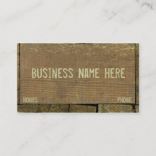 Antique Weathered Wood Business Card Templates