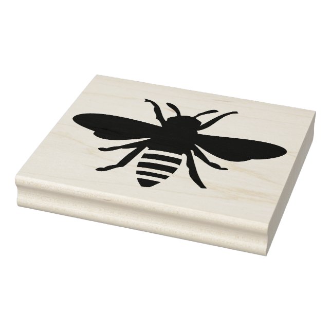 Wooden Art Stamp - The Honeybee Jar Design 2 (Stamp)