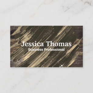 Wooden Background   Brushed Texture Business Card
