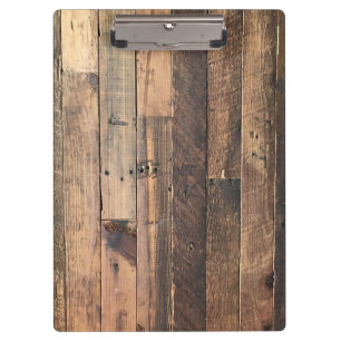Wooden Background Modern Elegant Clipboard