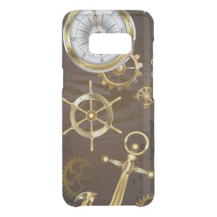 Wooden Background with Mechanical Seahorse Uncommon Samsung Galaxy S8 Case