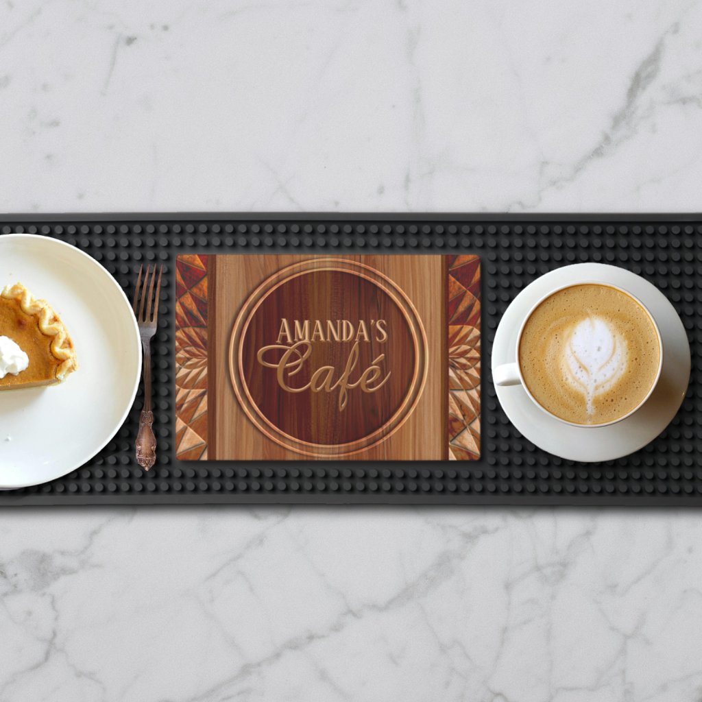 Wooden Bar Mat for Home Cafe