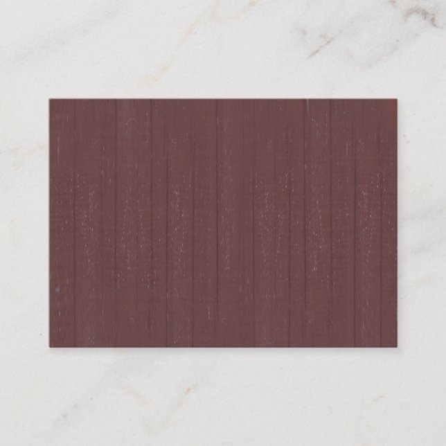 Wooden Barn Background Image Business Card (Front)