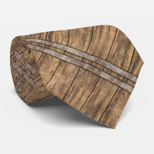 Wooden Barrel Art 1 Tie