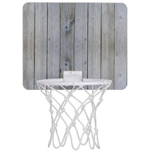 Wooden basketball hoop
