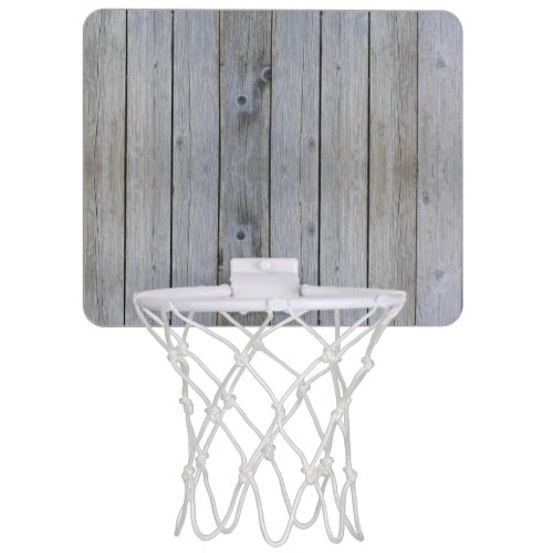 Wooden basketball hoop