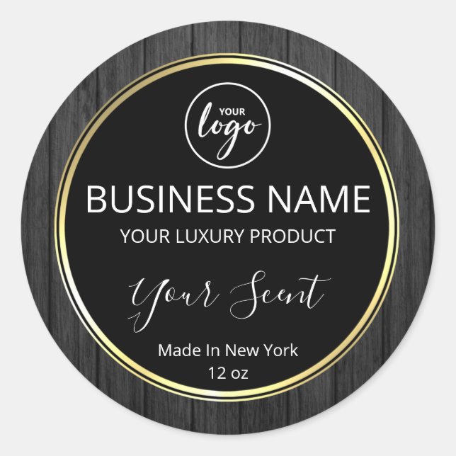 Wooden Black Body Butter Labels (Front)