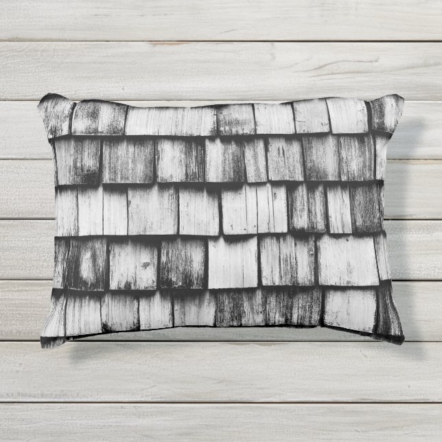 Wooden Board Wall Outdoor Pillow (Front)