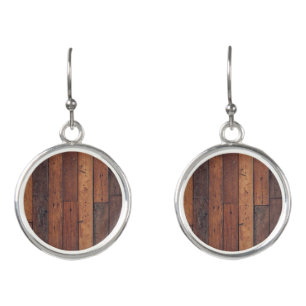 wooden boards earrings