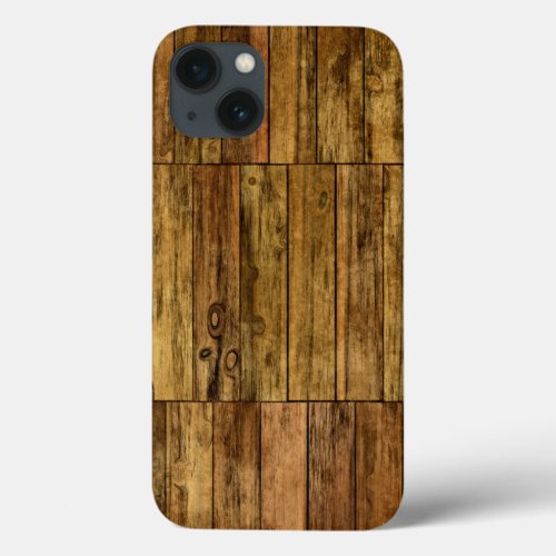 Wooden Boards Wood Panel Effect iPhone 13 Case
