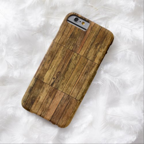 Wooden Boards Wood Panel Effect Barely There iPhone 6 Case