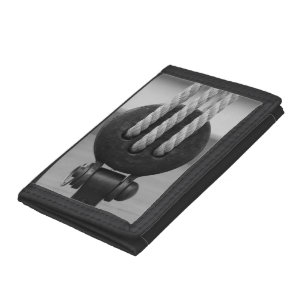 Wooden Boat Block- Wallet B/W