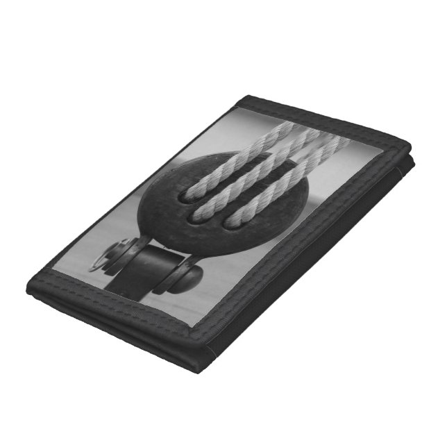 Wooden Boat Block- Wallet B/W (Bottom)