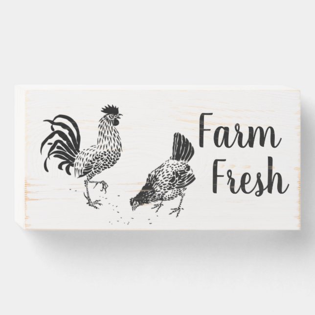 Wooden Box Art-Farm Fresh (Front Horizontal)