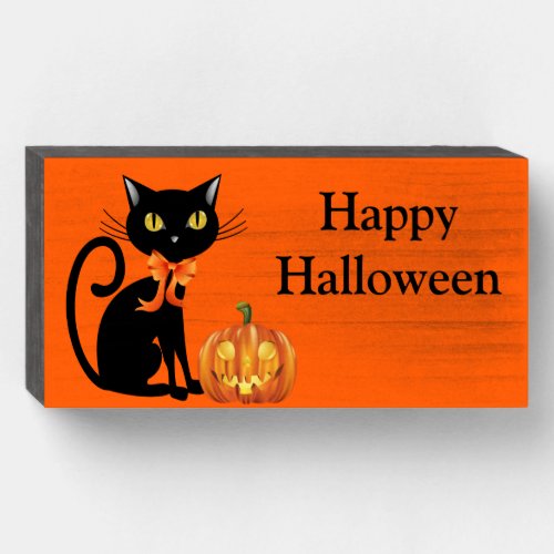 Wooden Box Art_Halloween Cat