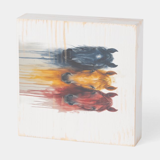 . WOODEN BOX SIGN (Angled Vertical)