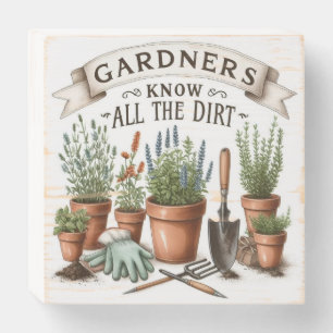 wooden box sign