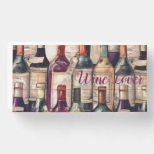 Wooden Box Sign-Wine Lover