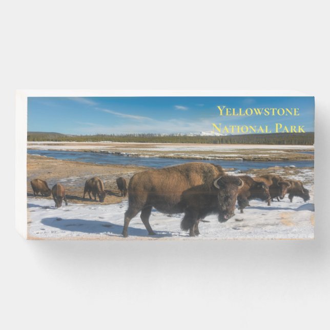 Wooden Box Sign-Yellowstone (Front Horizontal)