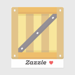 Wooden box sticker