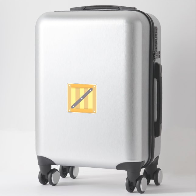 Wooden box sticker (Suitcase)