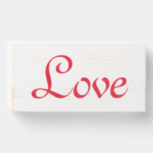 Wooden Box with the word "love"