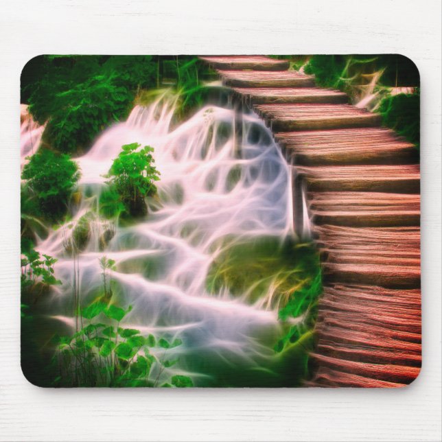 Wooden Bridge Mouse Pad (Front)