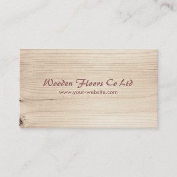 Wooden Business Card by morning6 at Zazzle