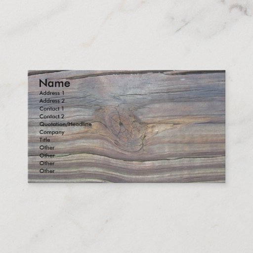 Customizable Wooden Business Card 2