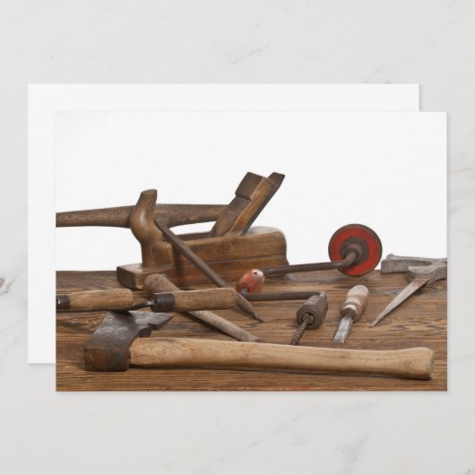 Wooden Carpenter Tools (Front/Back)