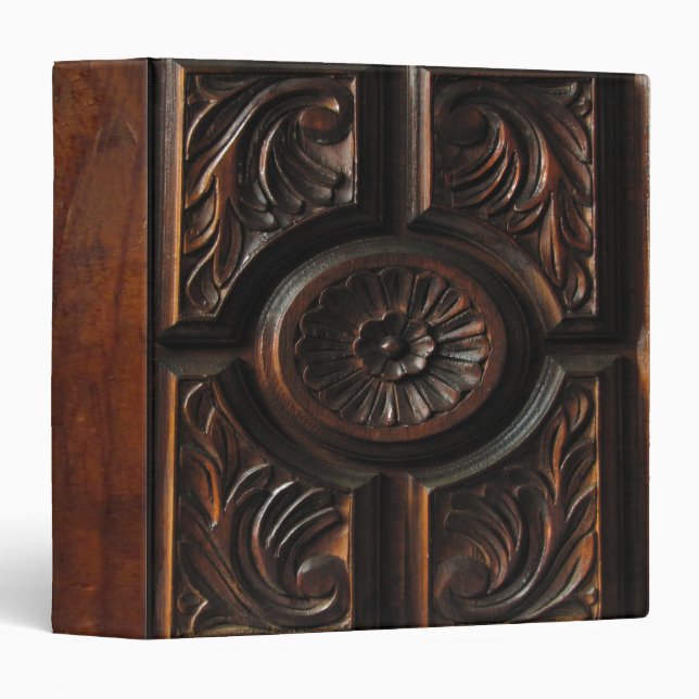 Wooden Carving Binder (Front/Spine)