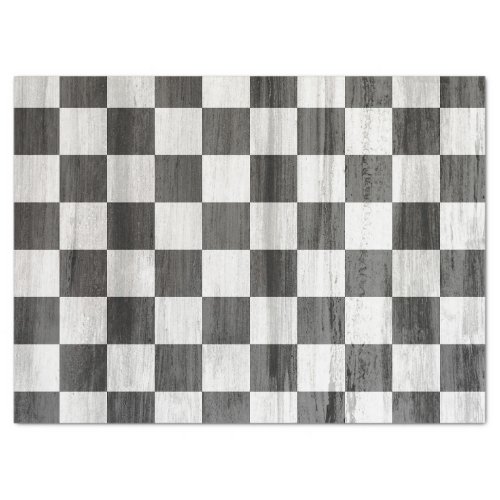 Wooden Checker Pattern Tissue Paper