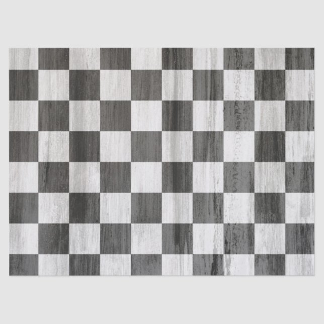 Wooden Checker Pattern Tissue Paper (Front)