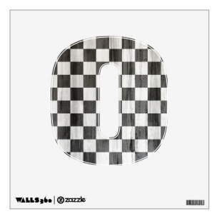 Black And White Checkered Wall Decals Stickers Zazzle