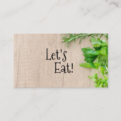 Wooden Chef board Catering Restaurant Business Card