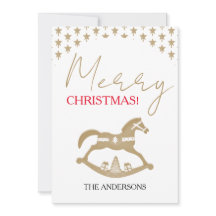 Wooden Christmas Rocking Horse