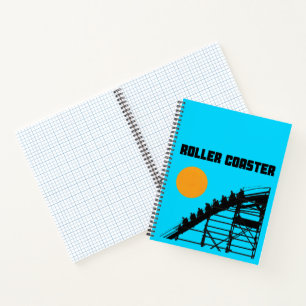 Wooden Classic Roller Coaster Sun Notebook
