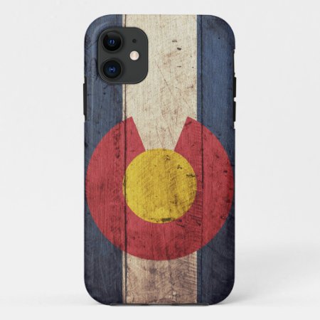 Wooden Colorado Flag Iphone 5 Case