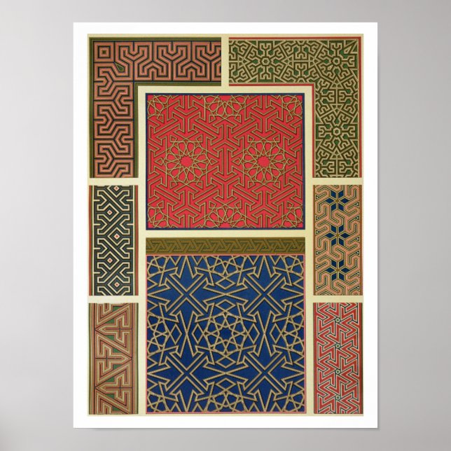 Wooden compartments and borders, from 'Arab Art as Poster (Front)