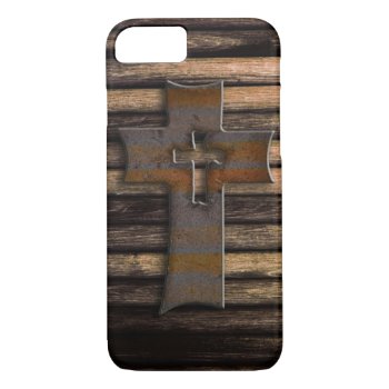 Wooden Cross Iphone 8/7 Case by SasiraInk at Zazzle
