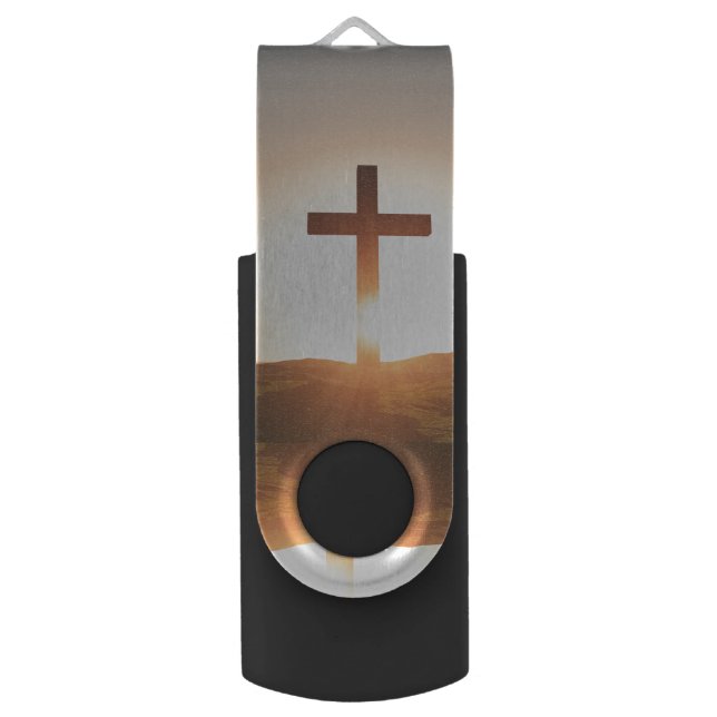 Wooden Cross Flash Drive (Front Vertical)