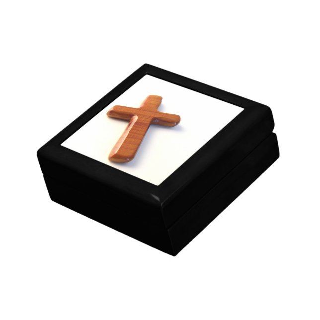 Wooden Cross Jewelry Box (Side)