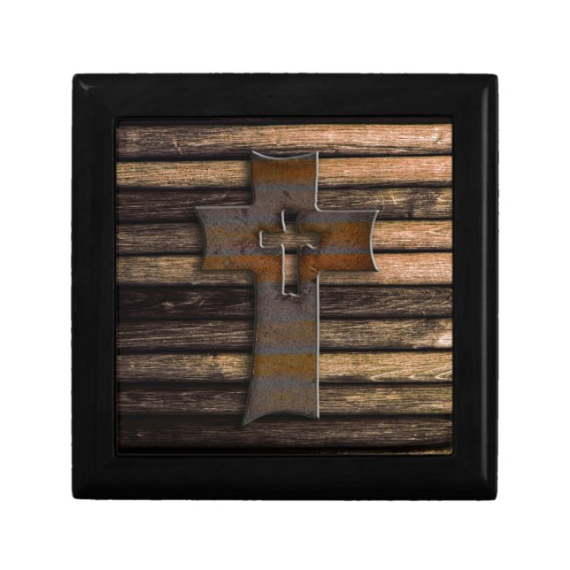 Wooden Cross Keepsake Box (Front)